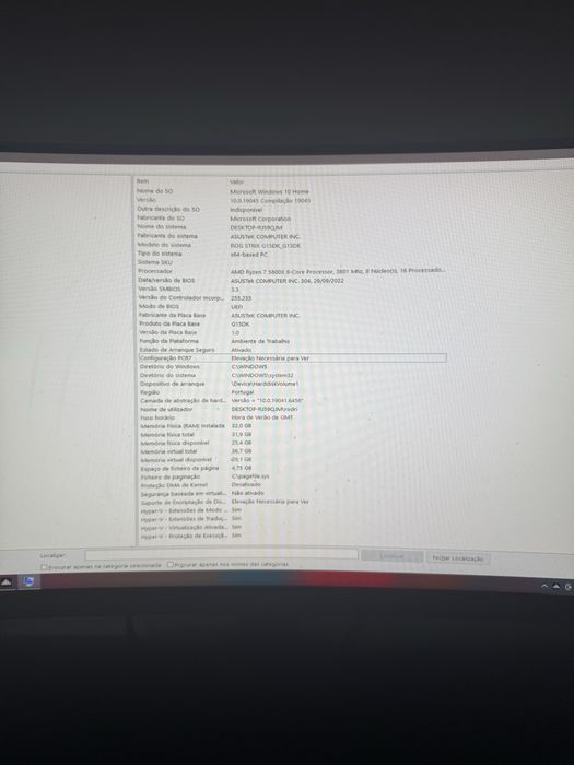 Computador fixo asus