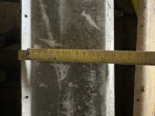 Parapety zewnętrzne z żywicy epoksylowej białe, nie używane, 12 cm