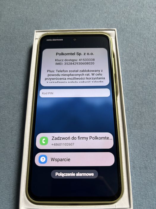 Telefon samsung a35 zablokowany
