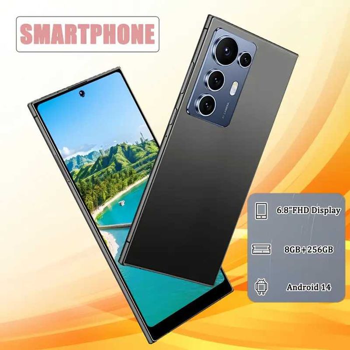 Smartfon CHINA S25 ultra 6.8" 8GB + 256GB Rysik+Etui+Folia+Słuchawki