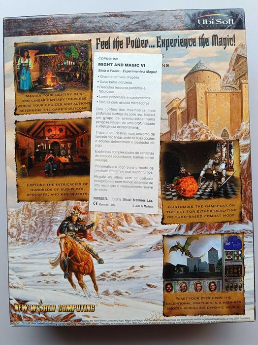 Jogo PC: Might and Magic VI 6 - Praticamente novo, edição colecionador