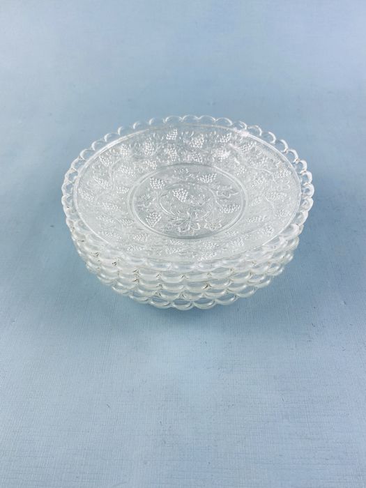 Talerzyki deserowe szklne winogrona