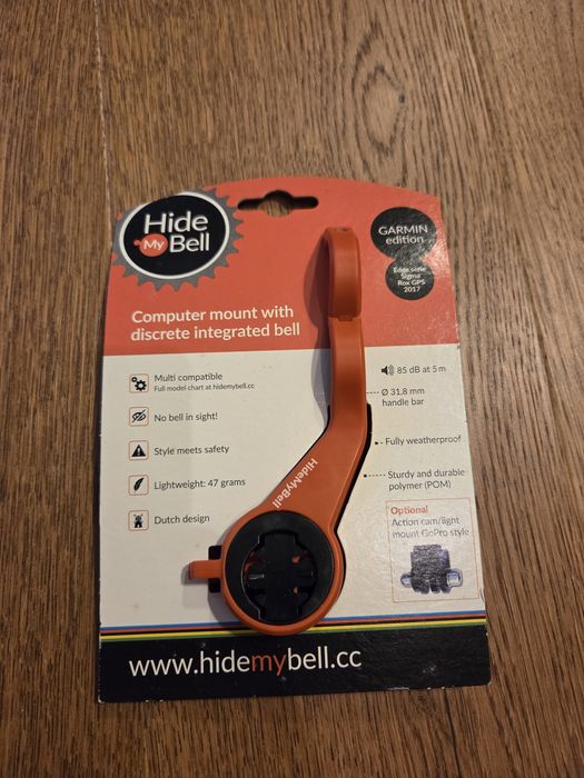 Uchwyt + dzwonek Garmin mocowanie licznika na kierownice