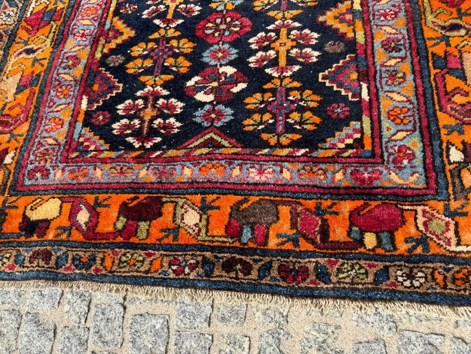 Vintage wełniany dywan perski r. tkany Iran Farahan 190x105 gal. 8 tyś