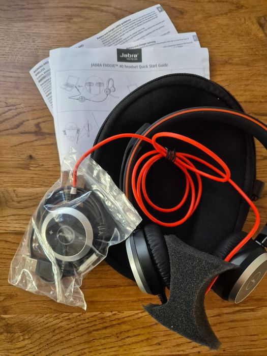 Nowe Słuchawki JABRA Evolve 40 UC Stereo Nauszne