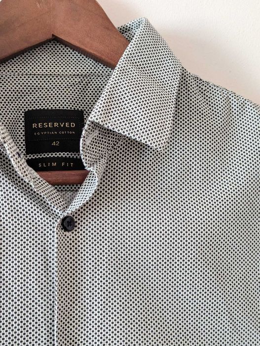 Koszula męska Reserved egipska bawełna rozm.42
