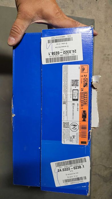 Kit Discos de Travão ATE PowerDisc + Pastilhas ATE Ceramic (Novos) – BMW Série 1 / Série 3
