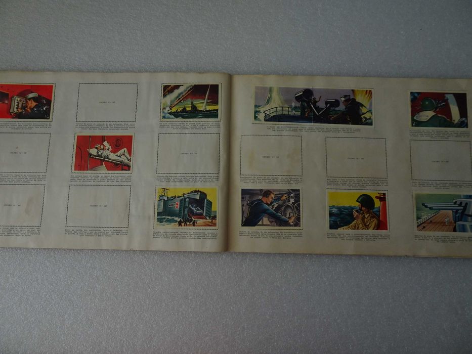 Caderneta de cromos Navios e Navegadores (faltam 118 cromos)