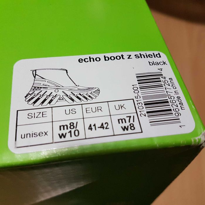 Krótkie Buty Botki Unisex Czarne Crocs Echo Boot Z Shield ciepłe