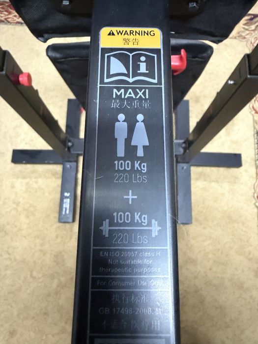 Banco de exercicio com suporte para barra