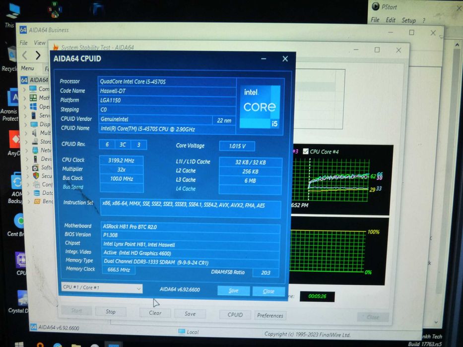 ASRock  H81 Pro BTC + i3-4160 (c1150)