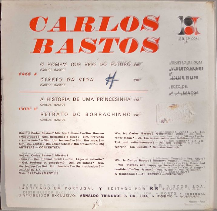 Carlos Bastos - - - - - 2º Disco - - - - - EP