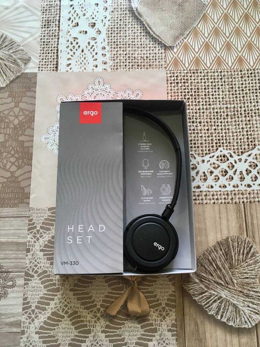 Наушники с микрофоном ERGO VM-330 Black