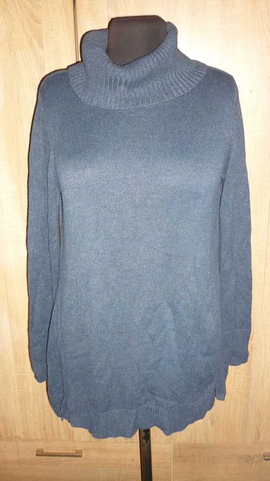 Halston- długi damski golf  r; XL