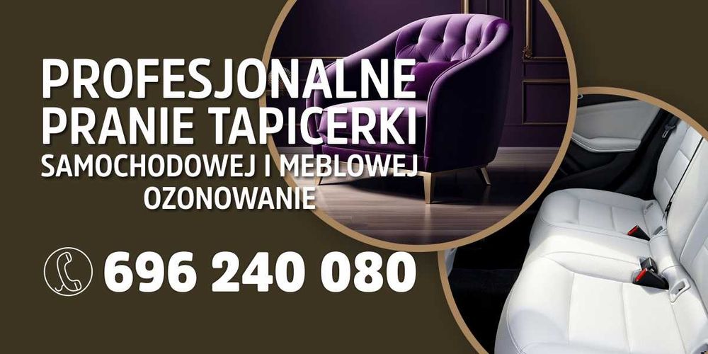 Pranie tapicerki samochodowej i meblowej