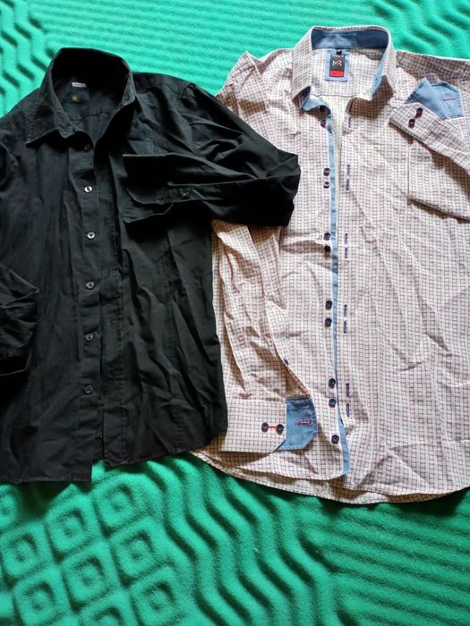 Zestaw dwóch męskich  koszul rozm. S Slim Fit