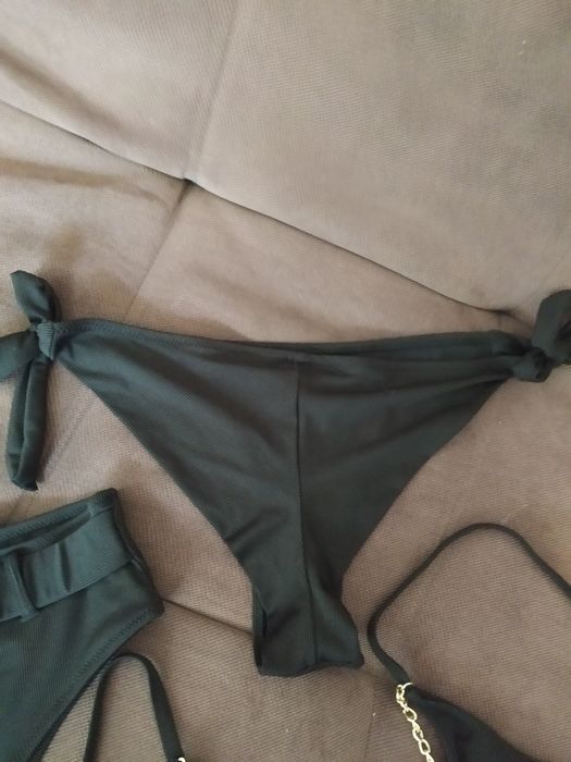 Молодіжний купальник трійка в рубчик