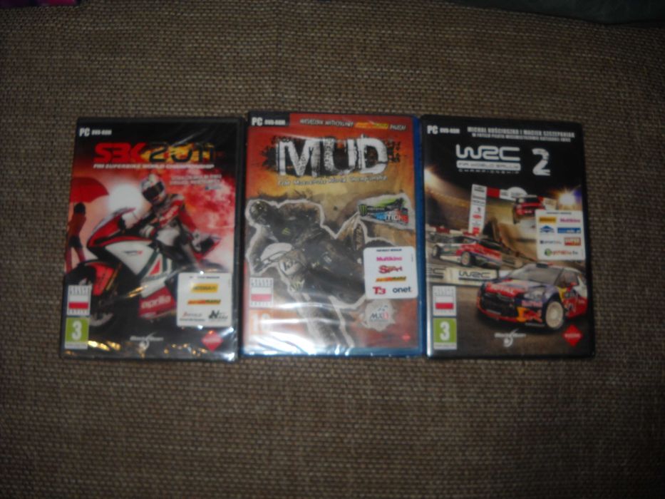 Pak Gier - WRC 2 + MUD + SBK 2011 - Folia - Nowe - PL - 3x HIT