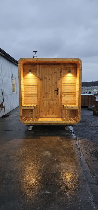 Sauna ogrodowa piec Harvia NOWA PRZEDSIONEK na zamówienie