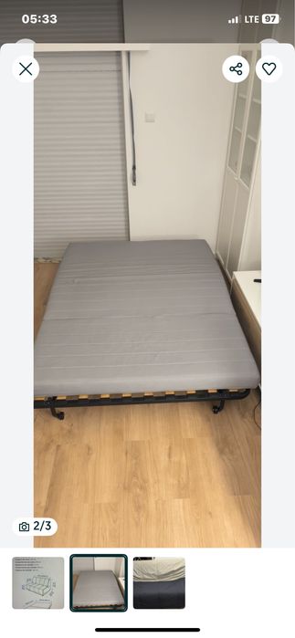 2 Seat Sofa Bed Ikea Lycksele Lovas Sofa Cama Facil Transporte