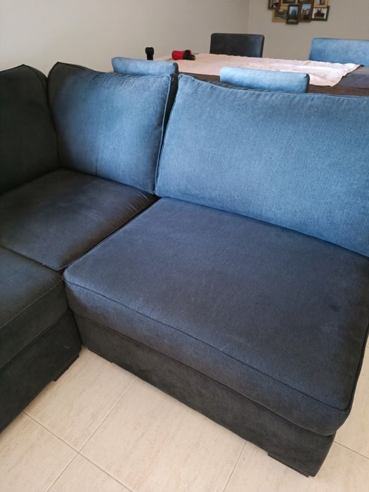 Sofá cinza rato ótimo estado