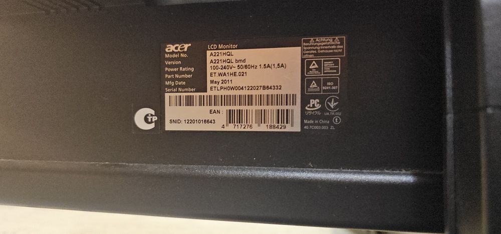 Monitor używany ACER