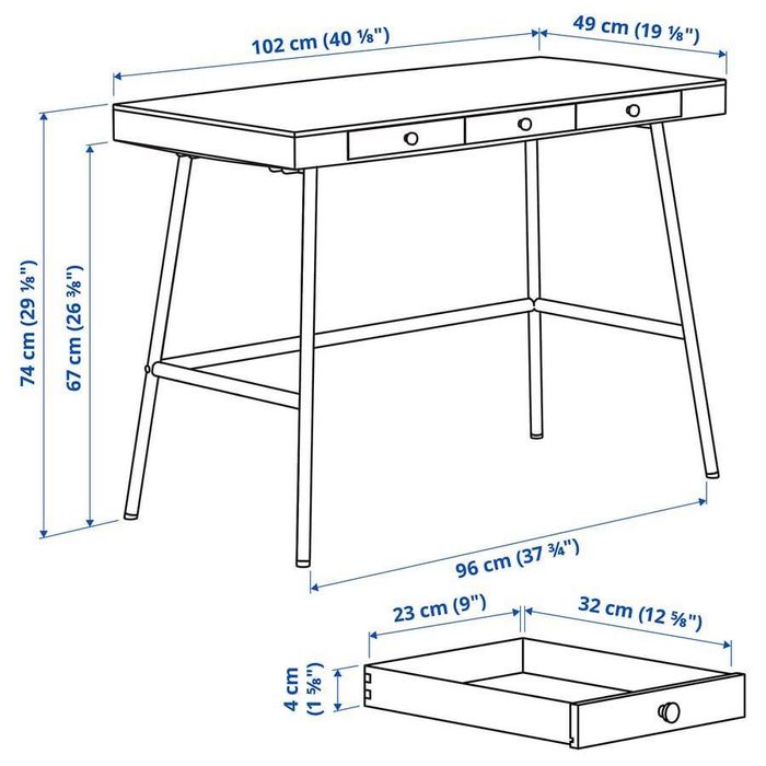 Secretária de Bambu IKEA LILLÅSEN