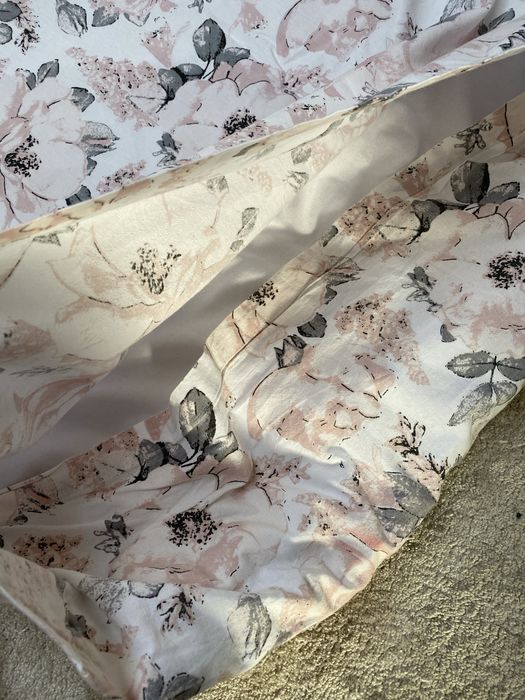 Pościel w różowe kwiaty 100x130