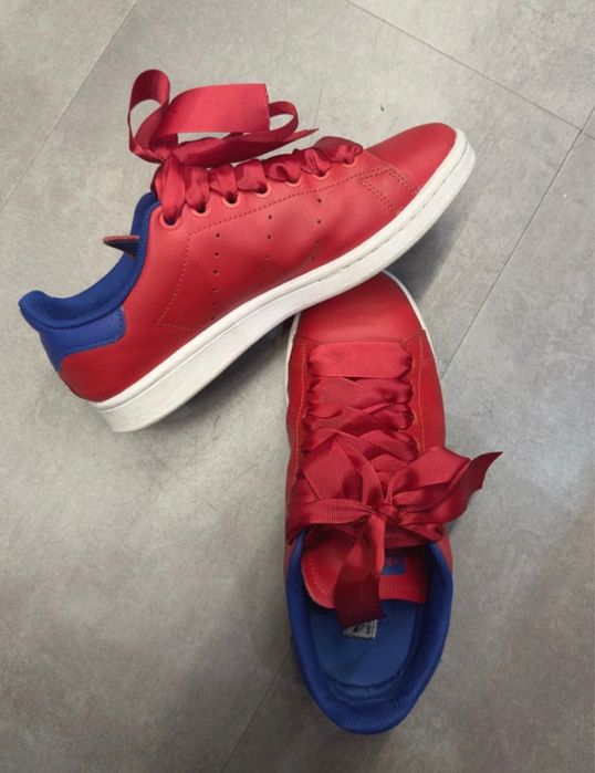 Adidas Stan Smith Red and Blue