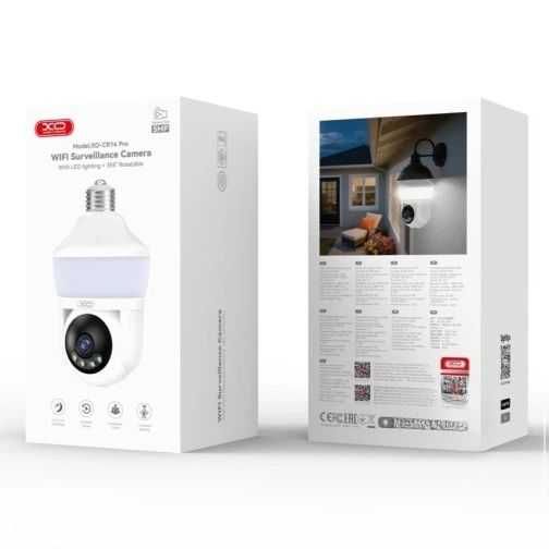 Вулична смарт камера XO CR04 Robot Dual захистом від води та пилу IP66 зйомка Full HD пам'яті до 128Gb та модулем Wi-Fi 2.4G