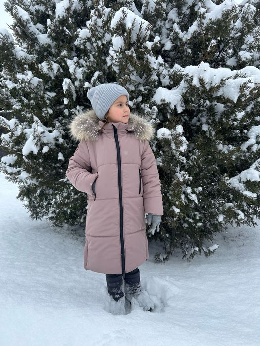 Дитяча подовжена зимова куртка