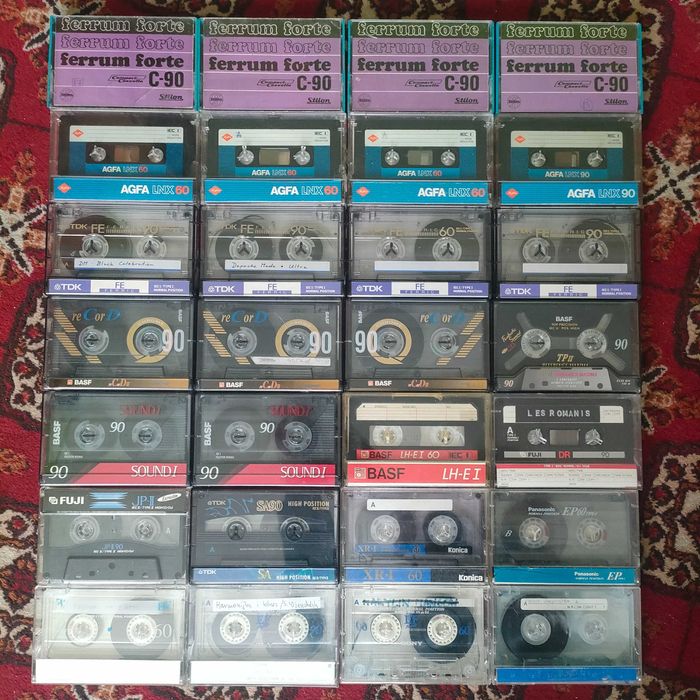 Kasety magnetofonowe mix 51 sztuk