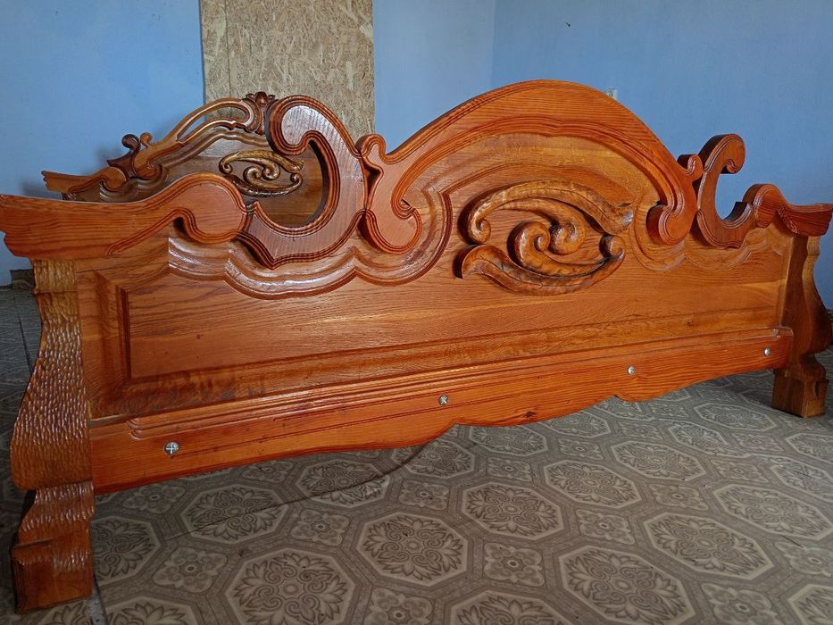 Кровать и 2 прикроватные тумбочки чистое дерево дуб орех осина сосна