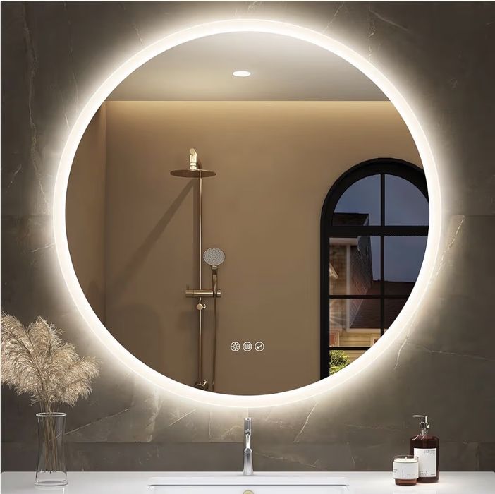 Espelho novo 100 cm led e coluna bluetooth