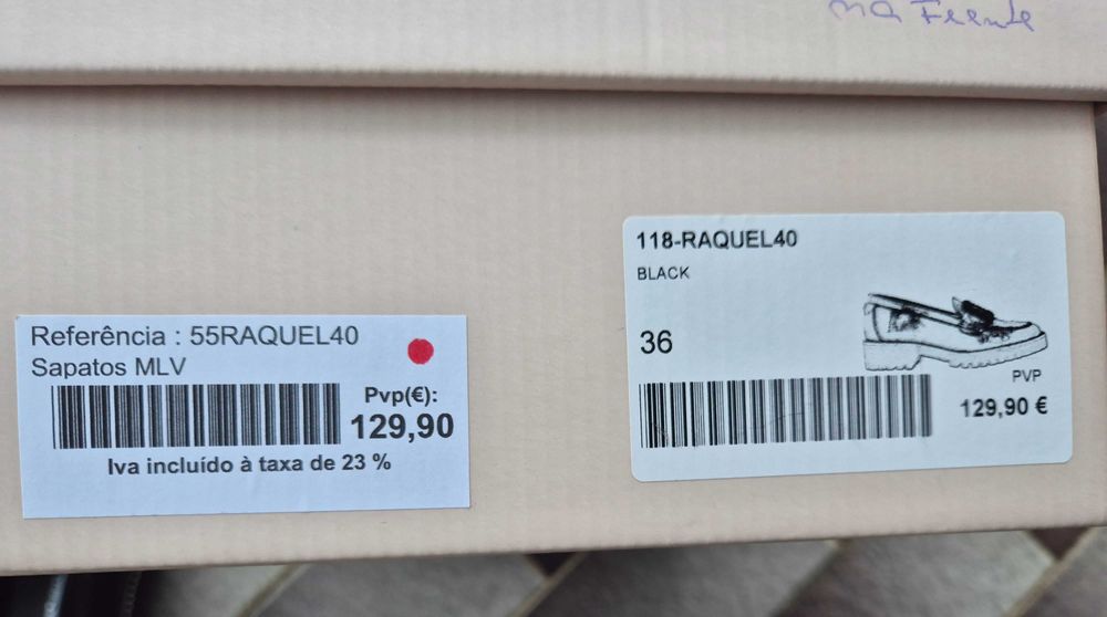 Sapato MLV Preto Novo Tam 36