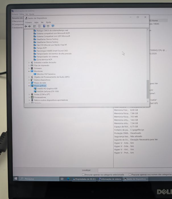 Portátil Dell XPS 9560 15" touchscreen 4K