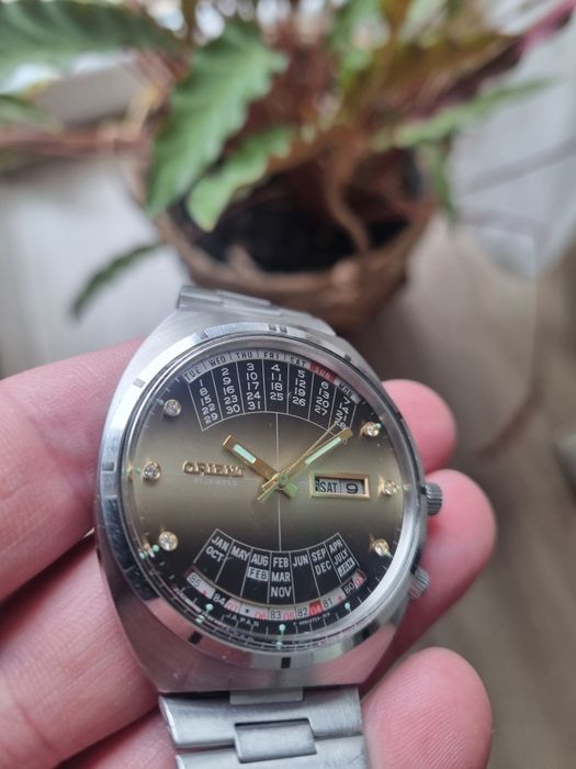 Orient królewski cesarski patelnia brązowy z kryształami