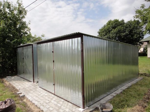 Blaszak Garaż blaszany BUDOWA Blaszaki Garaże blaszane 3x5 na budowę !