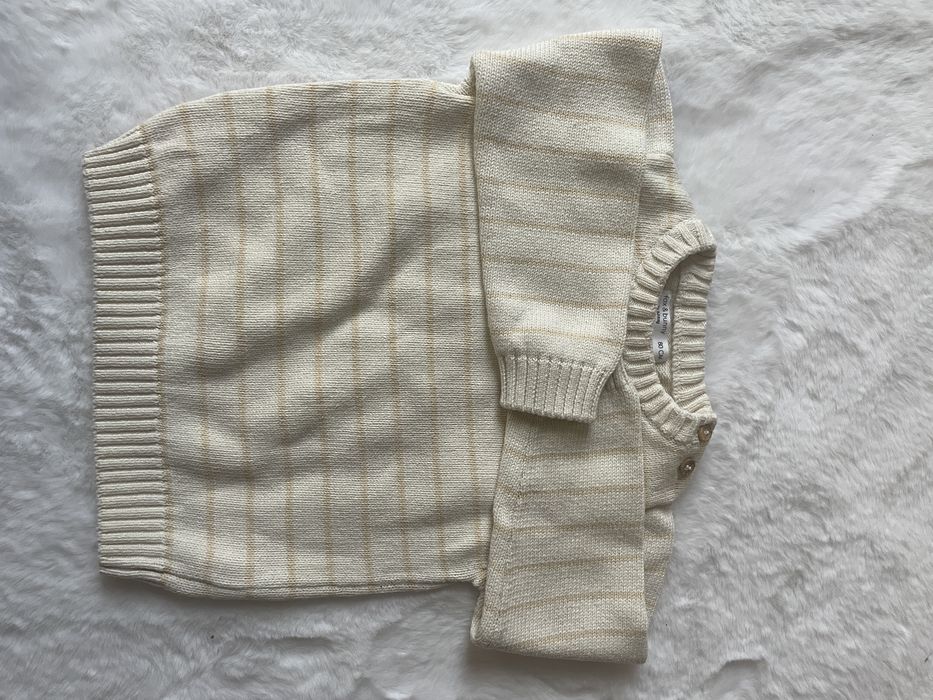 Sweter dziecięcy w paski Fox &Bunny