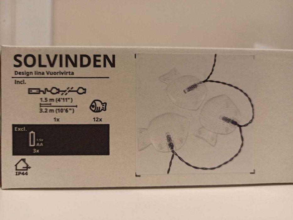 ІКЕА LED гірлянда SOLVINDEN Сольвіден