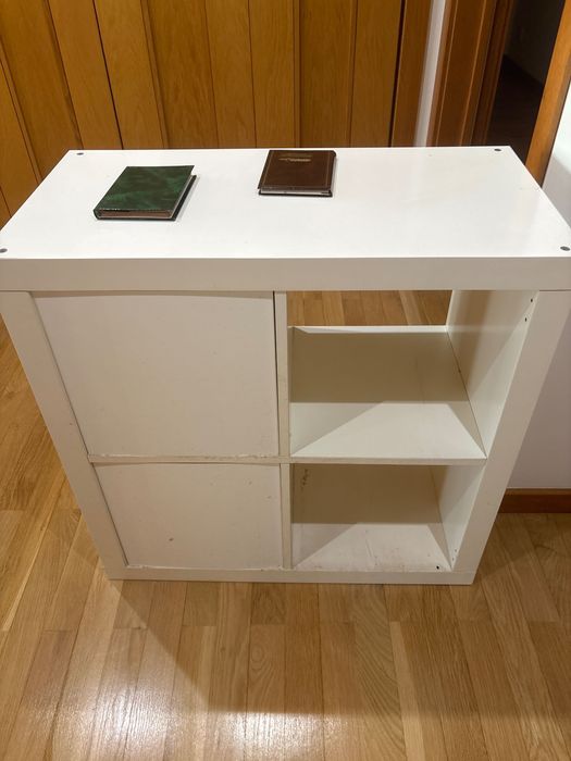 Armário c/4 compartimentos, branco, 70x35x70 cm