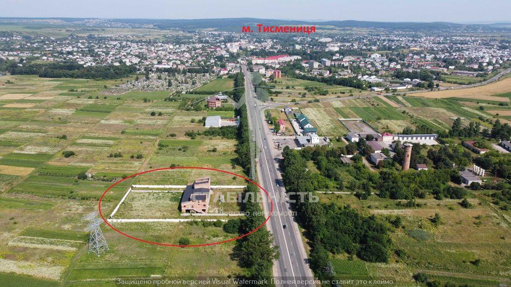 Продаж приміщення 1800 м2. Ділянка 68 с. Тисменицька траса. Під Бізнес