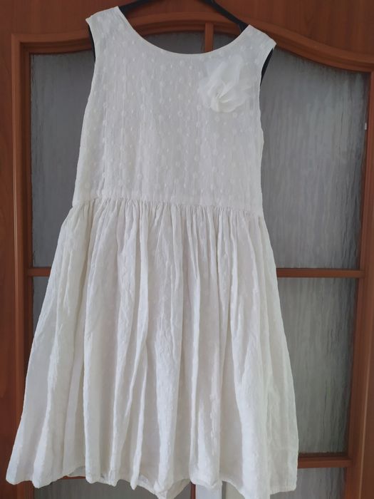 Sukienka biała dla dziewczynki