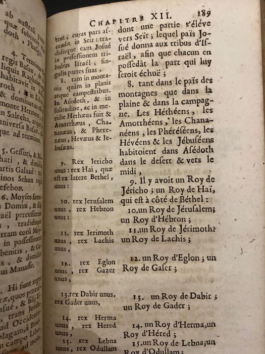 Josué, traduzido em francês. Livro de 1687.