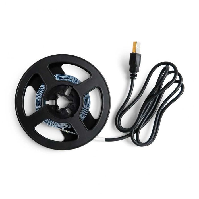 LED стрічка 6500K 5V 2м — біле холодне світло, USB живлення