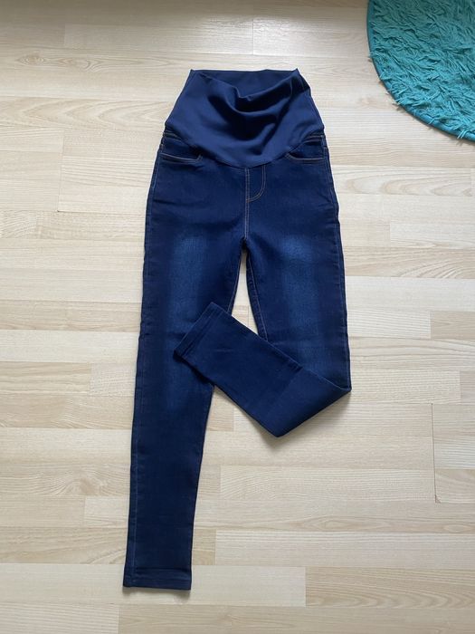 Spodnie ciążowe S jeansy stan idealny .