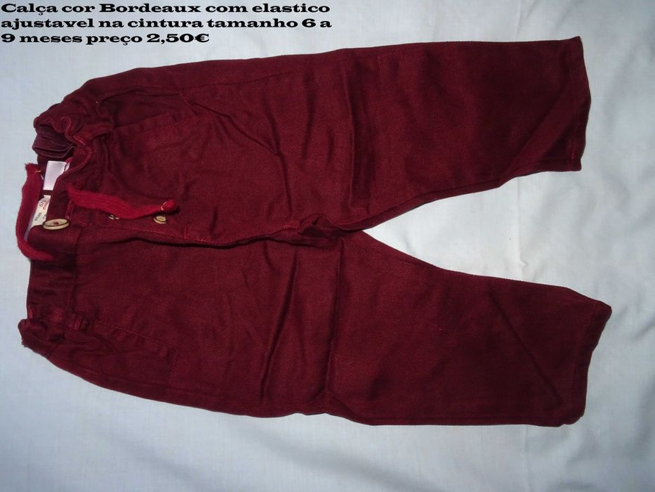 calças de ganga e bombazine para criança outono/inverno