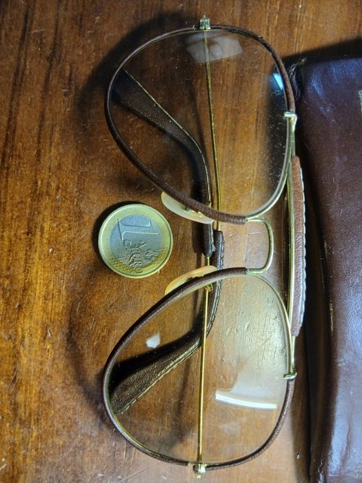Oculos Ray-Ban Leathers antigos