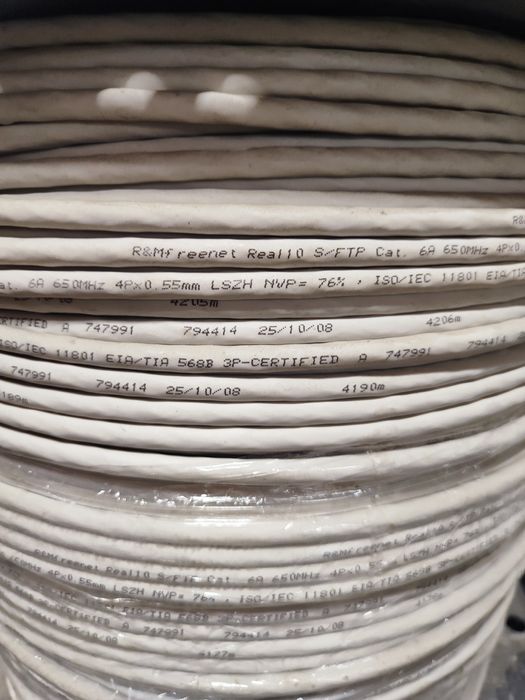 Вита пара R&M (Reichle & De-Massari) R305649 Cable Real10 Cat.6A S/FT