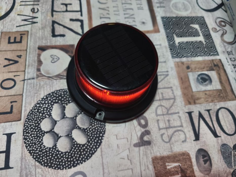 Luz rotativa strob vermelha